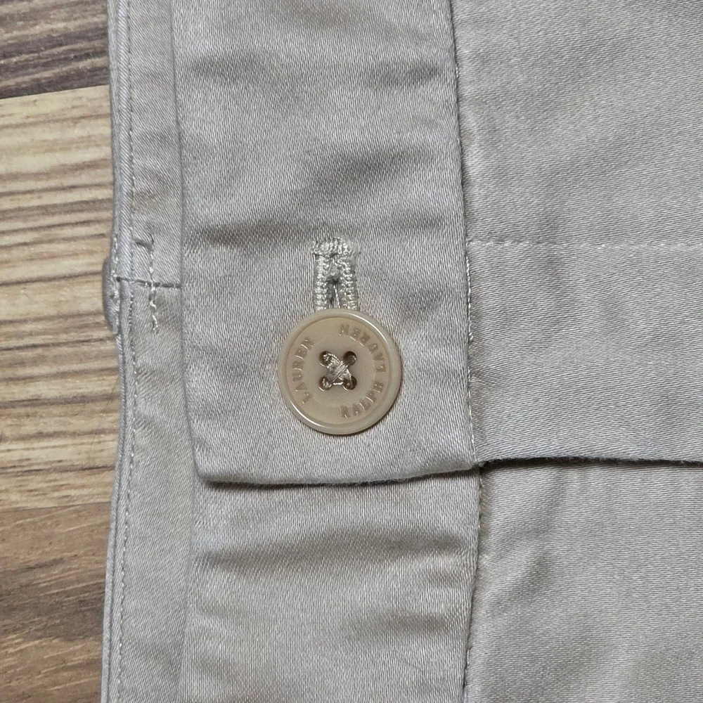 Lauren Ralph Lauren Women's Khaki Shorts Size 8 Cotton Blend‎ Casual EUC
